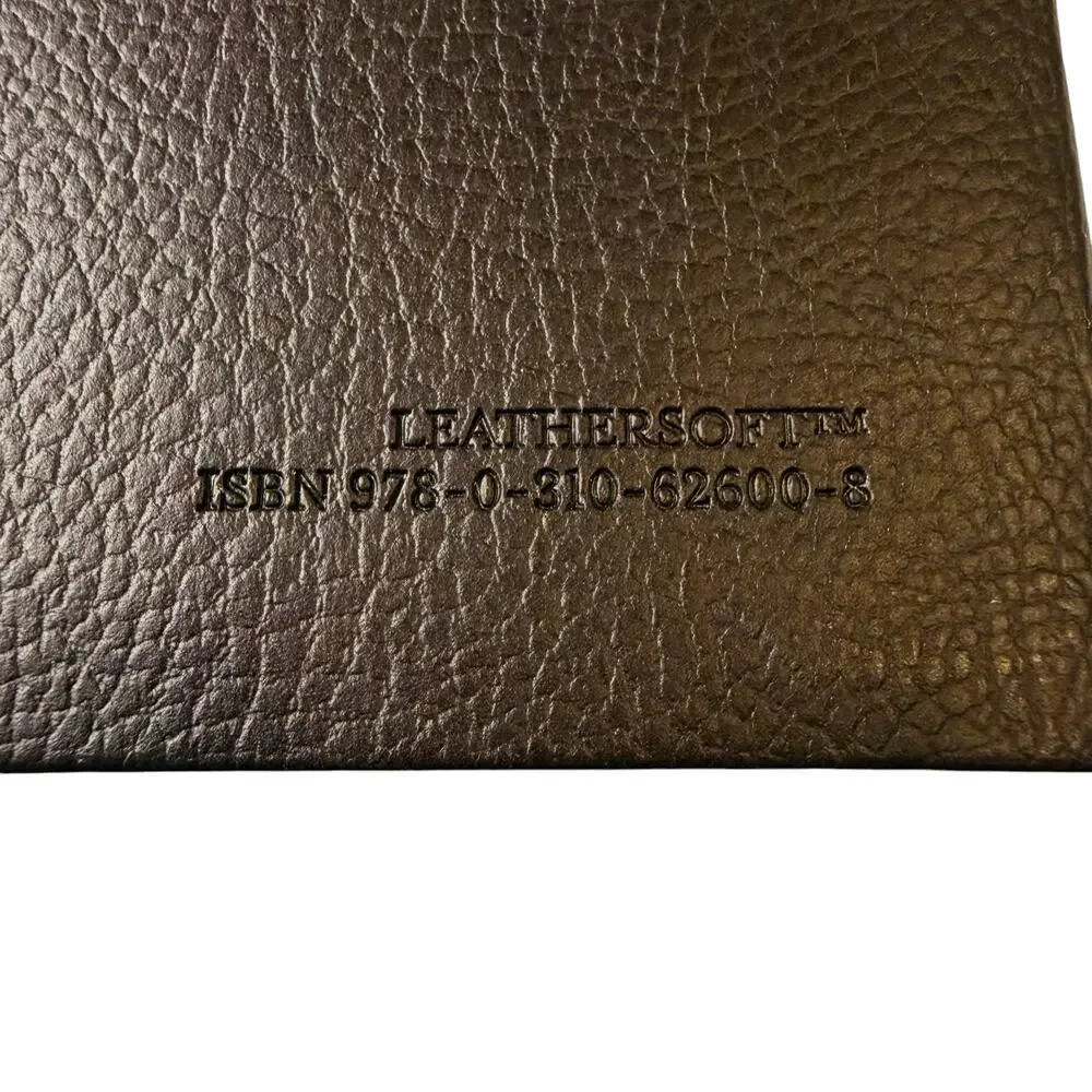 Zondervan The Holy Bible New International Version Dark Brown Leather-bound